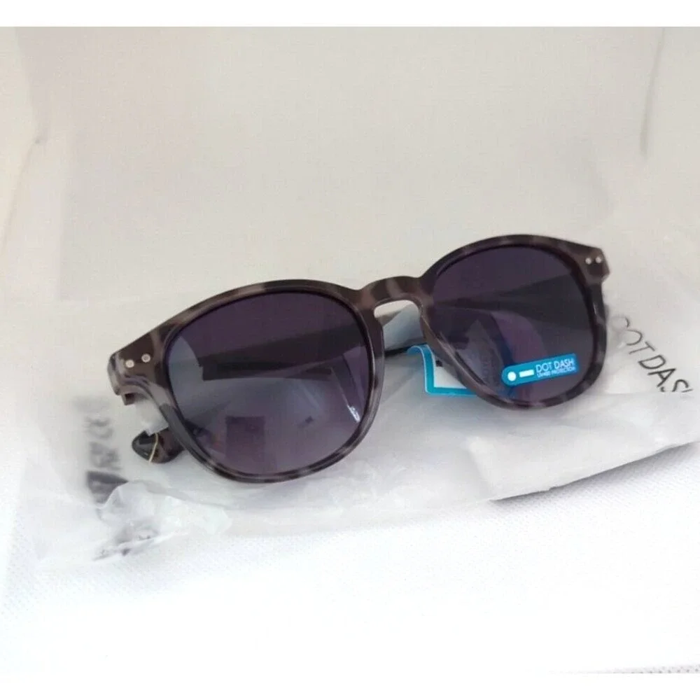 Dot Dash Driver Men's Sunglasses - Gray Spotted/Black‎